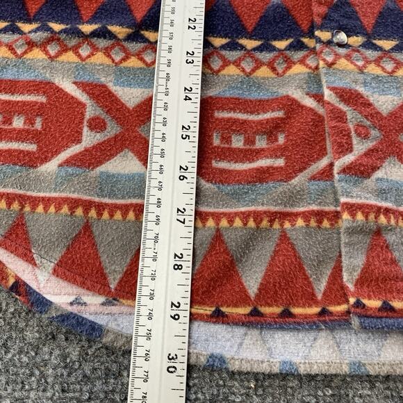 Vintage Express Rider Western Button Up Shirt Mens Medium Aztec Cowboy Rodeo - Picture 8 of 11
